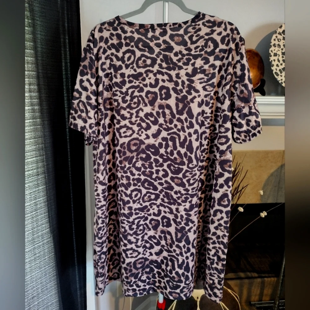 Animal print Lounger Nightshirt NWOT size 3X - Picture 5 of 7